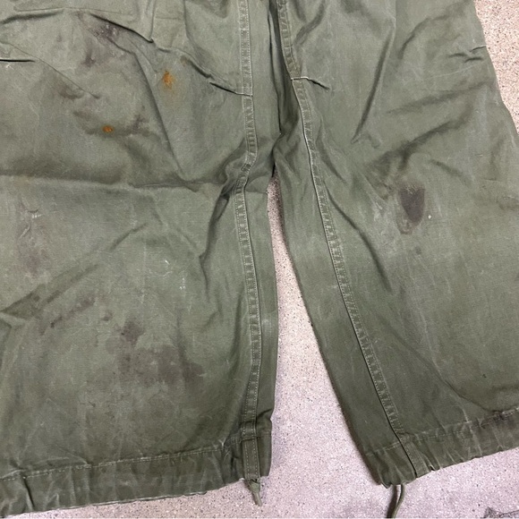 Vintage M-1951 Field Pants Mens 32x32 Green Cargo Utility 50s Shell Trousers WW2 - Picture 2 of 11